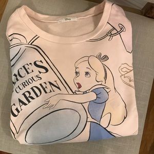 Light pink Disney Alice in wonderland sweater
